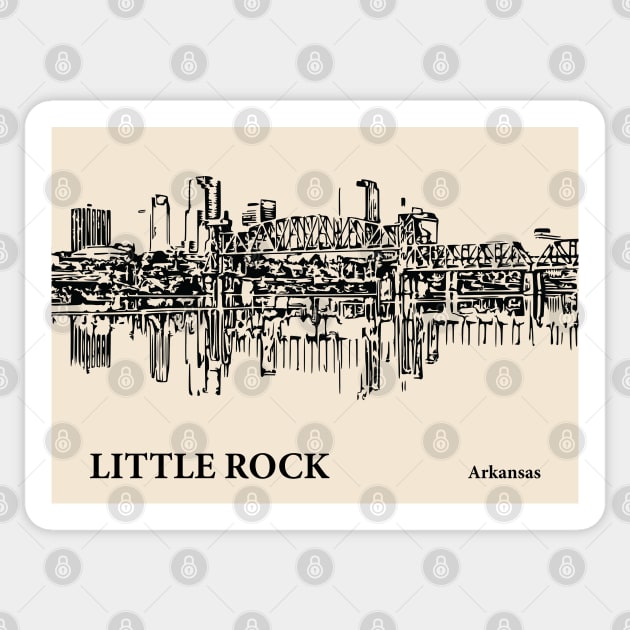 Little Rock - Arkansas Sticker by Lakeric